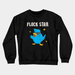 Flock Star Funny Bird Lover Ornithology Crewneck Sweatshirt